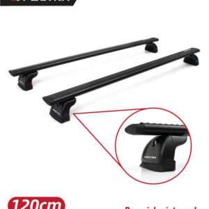 Barras para techo para riel bajo de 120cm negro